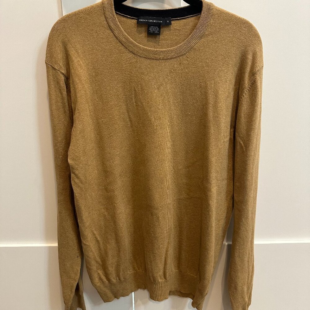 French Connection Camel Crewneck Sweater S
